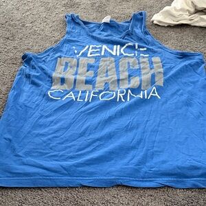 Blue Venice Beach California Tank Top
